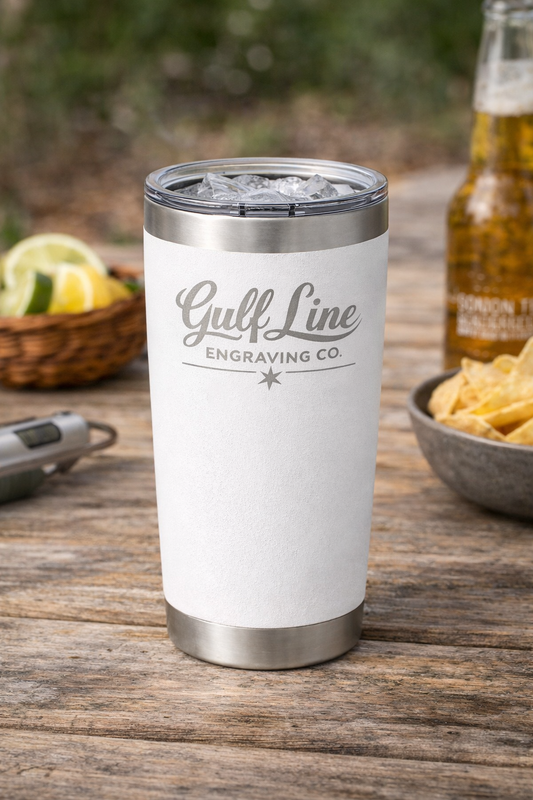 Laser Engraved 20oz Stainless Steel Tumbler