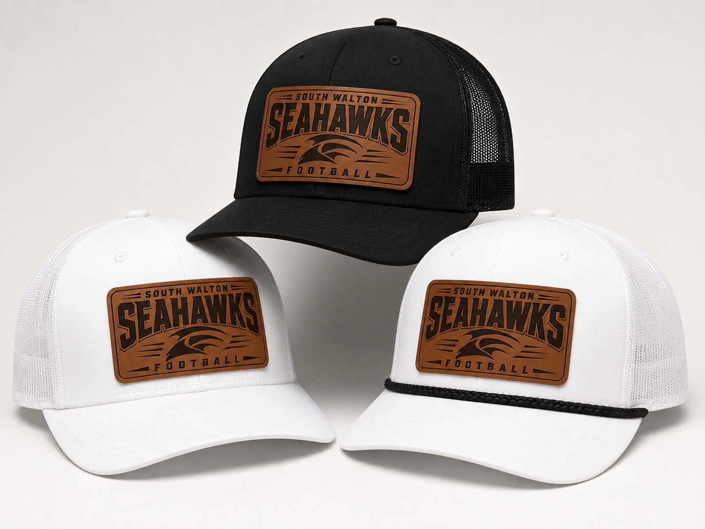 South Walton Seahawks Leather Patch Hat