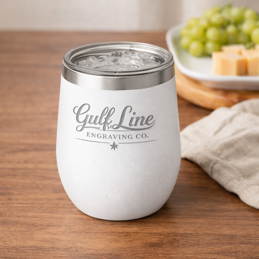 Laser Engraved 16oz Stainless Steel Wine Tumbler