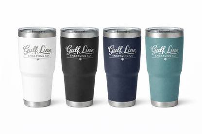 30oz Laser Engraved Stainless Steel Tumbler – Custom Engraving