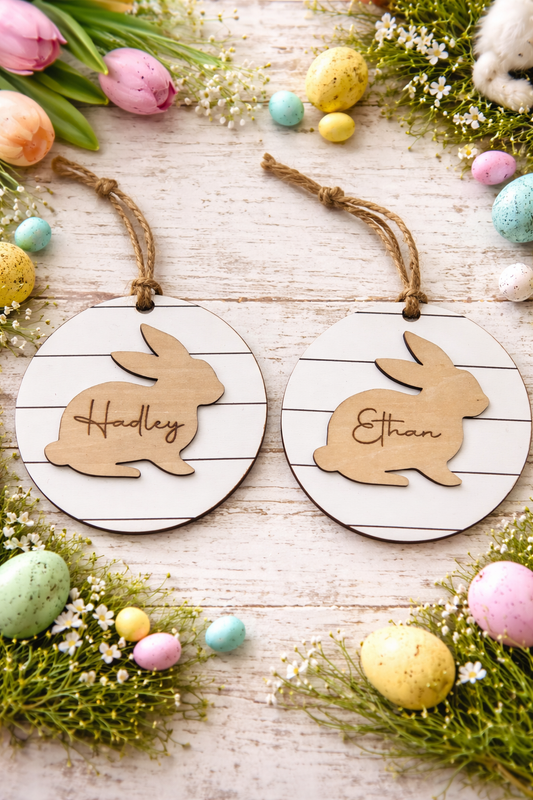 Personalized Easter Bunny Name Tag