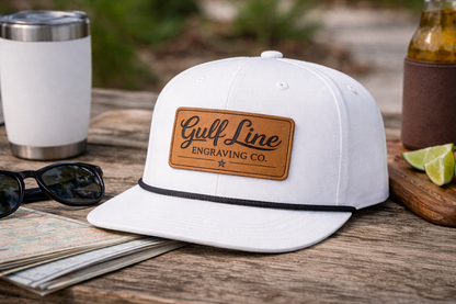 Laser Engraved Leather Patch Hat – Richardson 256