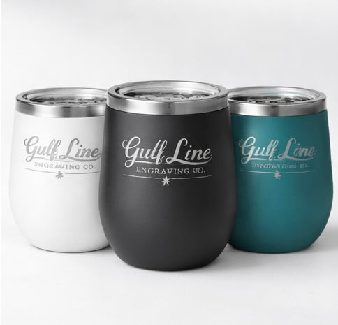 Laser Engraved 16oz Stainless Steel Wine Tumbler