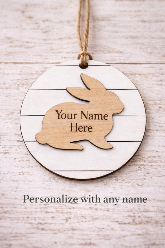 Personalized Easter Bunny Name Tag