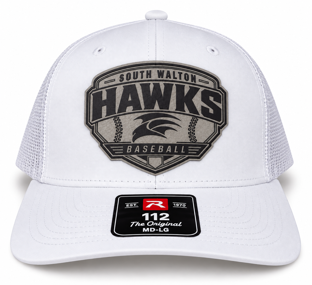 South Walton Hawks Baseball Leather Patch Hats - Richardson